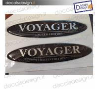 coppia di adesivi barca ranieri voyager limited edition resinati 3d a spessore