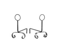 COPPIA DI ALARI FERRO BATTUTO MANIGLIA CM.33X29 CAMINO CAMINETTO FUOCO