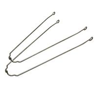 Coppia di aste parafango in acciaio inox P2R 700X35 Argenté