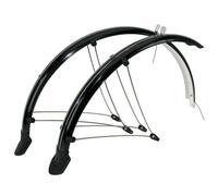 Parafanghi MTB aste 24" P2R Country in plastica nera larghezza 56mm (coppia)