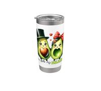 Coppia di avocado amore gioco di parole romantico San Valentino Bicchiere termico in acciaio inox doppia parete