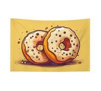 Coppia di bandiere a ciambella 61 x 88,9 cm, non sbiadisce, bandiera di benvenuto da giardino, cortile, casa, cartello decorativo per interni ed esterni, striscione per feste e decorazioni per la casa