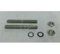 COPPIA DI BARRE FILETTATE+ 2 DADI+ 2 RONDELLE LUNGHEZZA 10,5CM Ø0,6CM FERRAMENTA