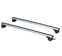 COPPIA DI BARRE PORTATUTTO IN ALLUMINIO LA PREALPINA LP58 CON KIT DI ATTACCHI PER VETTURE CON RAILING INTEGRATI