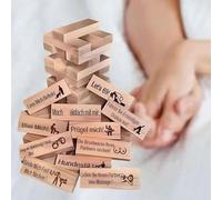 Coppia di blocchi di gioco, gioco a torre di blocco super cattivo, per coppie e adulti, torre di legno impilabili, giochi di San Valentino, amanti dei giochi di ubriachezza, progettati per coppie che