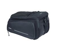 Basil Move - Borsa portapacchi, 10-26L, impermeabile, in poliestere riciclato, compatibile con piastre adattatore MIK & Racktime, ideale per pendolarismo e acquisti