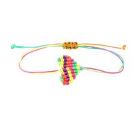 Coppia di bracciali abbinati artigianali con nodo a forma di cuore, in morbido cotone, gioielli fatti a mano, regalo romantico, braccialetti con simbolo d'amore, Misura unica, come descritto