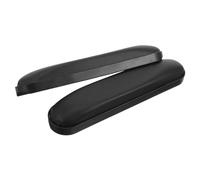 Coppia di Braccioli in Spugna Nera per Sedia, Comfort Classico | Ricambio per Casa, Design Semplice, Riduce la Pressione, 2 Pezzi, Cuoio e Spugna