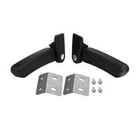 Coppia di braccioli per il passeggero del motociclo 90 ° Pieghevole Box posteriore Kit bracciolo per sedile passeggero barre maniglia con hardware di montaggio, nero