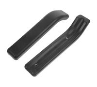 Coppia di Braccioli Sedia Ricambio Nero Plastico 14cm | Superficie Antiscivolo, Supporto Confortevole e Protezione Bordi, per Ufficio e Uso in Movimento
