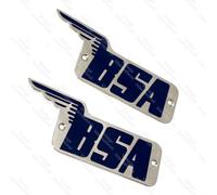 BSA Benzina Distintivo Serbatoio Coppia Ottone Fatto 29-7910, 67-8017 A7 B31 M21