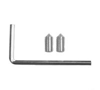 Coppia di bulloni di fissaggio zincati per installazione WC a parete con hardware in acciaio inossidabile e alloggiamento in plastica, bianco e nero (bianco)