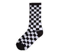 Coppia di calzini a quadri neri e grigi a metà polpaccio con il logo Vans sul...