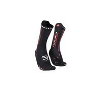 Coppia di calzini compressport pro racing v4 0 bike nero rosso