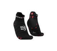 Coppia di calzini compressport pro racing v4 0 ultralight run low black