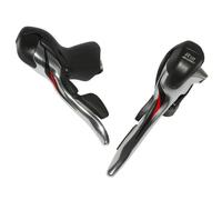Coppia di cambi tripli in alluminio compatibili con shimano eccetto tiagra 4700 Microshift Argenté