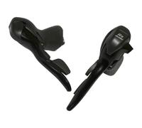 Leva-manopola strada microshift 9v. tripla in alluminio nero (coppia) compatibil