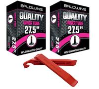 Coppia di camere d'aria Baldwins da 69,8 cm x 2,20 a 2,40 (adatta a qualsiasi pneumatico da 2,20, 2,25, 2,30, 2,35, 2,40) Schrader / auto (confezione da 2)