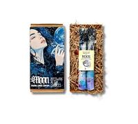 Coppia di candele da altare magiche planetarie vestite da 20 cm | cera d'api | Luna | Mercurio | Giove | Saturno | Sole | Venere | Marte | Universo (Luna)
