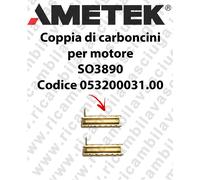 COPPIA di Carboncini Motore aspirazione per motore Ametek SO3890 2 x Cod: 053200