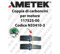 COPPIA di Carboncini Motore aspirazione X motore LAMB AMETEK