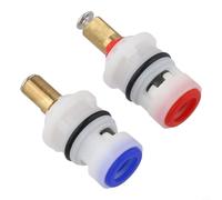 Coppia di cartucce a disco per Pfister 9608020 48 143 149 Valvole Bianco ABS Plastica Calda e Fredda Parti di Ricambio Acqua Calda e Fredda Prestazioni Senza Perdita Soluzione di Riparazione Rubinetto