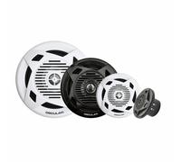 Coppia di casse a doppio cono 6,5 2x60 W nere Marine Nautiche Altoparlanti Naut