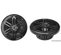 Coppia di casse audio per stereo doppio cono nere 6,5" - 2X120W