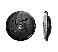 Coppia di casse stereo ultra piatte doppio cono nere 5,25" Marine Nautiche Alto