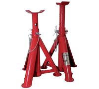 Coppia di Cavalletti da 3 Ton Crick Supporti per Auto Camper Cavalletti di Sostegno per Officina Garage Portata 3 Tonnellate Con Gambe Pieghevoli Regolabile da 270 a 365mm