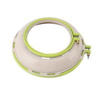 Coppia di cavalletti per ricamo doppio da 16,5 cm e 25 cm, verde, adatta a vari hobby craft