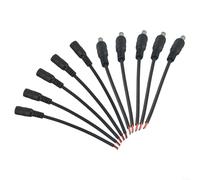 Coppia di cavi di alimentazione CC Set di cinque set di connessioni affidabili per i sistemi di sorveglianza o luci LED