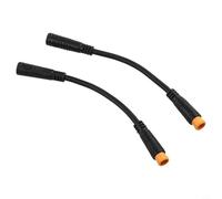 Coppia di cavi di conversione a 3 pin con connettori impermeabili M8, compatibili con kit Ebike e collegamenti elettrici di lunga durata (da femmina a maschio)