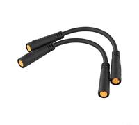 Coppia di cavi di conversione a 3 pin con connettori impermeabili M8, compatibili con kit Ebike e collegamenti elettrici di lunga durata (femmina)