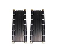 Coppia Di Cerniere a Molla Doppia Azione | Alluminio Verniciato Nero | Chiusura Automatica Per Porte A Saloon o Battenti