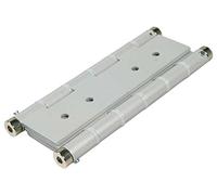 Coppia di Cerniere a molla doppia azione in alluminio verniciato argento