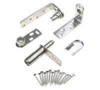 Coppia di cerniere di chiusura in acciaio inox resistenti a doppia porta a battente cerniere in acciaio inossidabile con meccanismo di ritorno automatico hardware per la casa