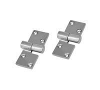 Coppia di cerniere in acciaio inox 90 X, lato destro senza viti