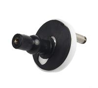 Coppia di cerniere per WC in acciaio con chiusura ammortizzata, resistente, in acciaio inox, fissaggio nero, diametro perno 8 mm, colore argento