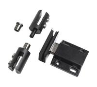 Coppia di cerniere superiori e inferiori per porta singola in vetro superiore e inferiore, set di montaggio per morsetto singolo armadio