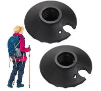 Coppia di cestini per bastoni da trekking, antiscivolo, universali, leggeri | Accessorio protettivo per bastoncini da trekking, sci, racchette da neve, alpinismo, escursionismo, escursionismo