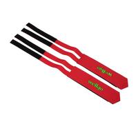 Coppia di cinghie da punta con velcro per fixie P2R Rosso