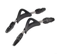 Coppia di cinghie per pinne a molla in acciaio inossidabile 304 con funzionalità antiscivolo per una vestibilità sicura (XS nero)