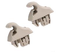 Coppia di clip di fissaggio per visiera compatibile con modelli 20012006 Abs Sostanza grigio beige sostituzione Mr779704 Mr779705 destinato per il restauro interno Pajero Sun (beige)