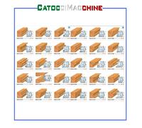 COPPIA DI COLTELLI SAGOMATI MM 40 X 4 PER FRESE TOUPIE CMT SERIE 690 4/5