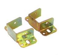 Coppia di connettori per telaio letto a forma di U, 2 componenti di fissaggio per supporto centrale per montaggio telaio del letto forte e stabile (40 mm)