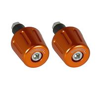 Coppia di contrappesi Accossato arancioni per manubri con foro interno Ø da 12mm a 20mm per Kawasaki Zx6r dal 2003 al 2016 (CC 600)
