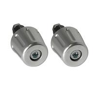 Coppia di contrappesi Accossato argento per manubri con foro interno Ø da 12mm a 20mm per Aprilia Rsv4 dal 2009 al 2019 (CC 1000)