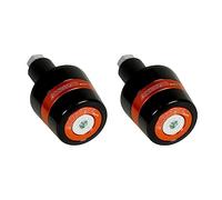 Coppia di contrappesi Accossato con inserto colorato arancione per manubri con foro interno Ø da 12mm a 20mm per Ducati Monster S4 - St2 dal 2007 al 2007 (CC 800)