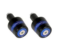 Coppia di contrappesi Accossato con inserto colorato blu per manubri con foro interno Ø da 12mm a 20mm per Yamaha Mt-03 dal 2006 al 2017 (CC 660)